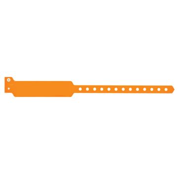Orange Blank Vinyl Wristband 11-9/16" x 9/16"