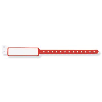 Red Adult Cover Seal Wristband, 11-3/4" x 1-1/4"