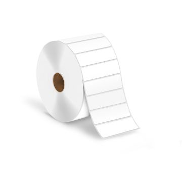 Direct Thermal Printer Labels, 4" Outside Diameter, 3.0" x 1.0"