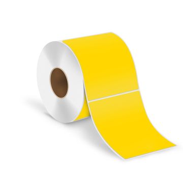 Thermal Transfer Labels, Yellow Brite Labels, 4.0" x 6.0"