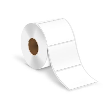 Thermal Transfer Label, 4" x 4" No Perf, 14"OD