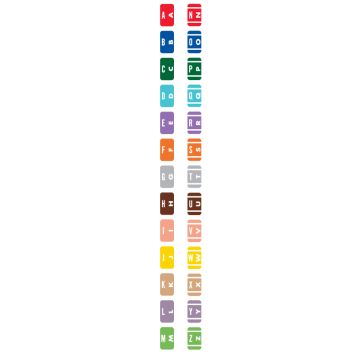 Starter Kit Alpha File Folder Label - Smead ACC Compatible Series, 1" x 1-5/8"