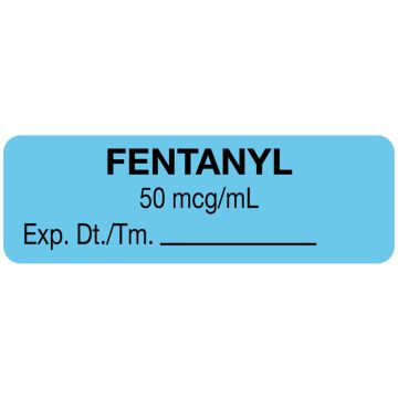 Anesthesia Label, Fentanyl 50 mcg/mL, 1-1/2