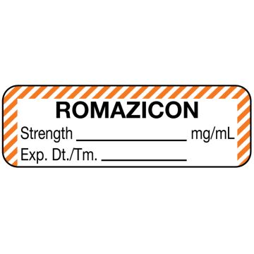 Anesthesia Labels Drug Names From O to Z