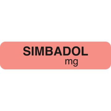 SIMBADOL Drug Syringe Label