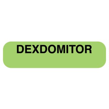 Anesthesia Label, Dexdomitor, 1-1/4 x 5/16"
