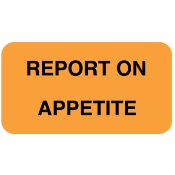 REPORT APPETITE Communication Label