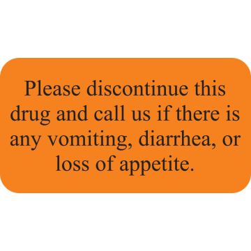 DISCONTINUE DRUG, Boarding and Grooming Care Label, 1-5/8" x 7/8"