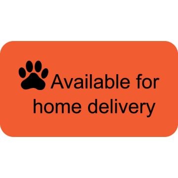 Home Delivery Label, 1-5/8" x 7/8"