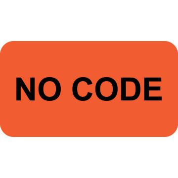 No Code, Communication Label, 1-5/8" x 7/8"