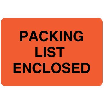 PACKING LIST ENCLOSED