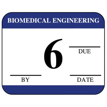 Biomedical Inspection Labels with Due Date