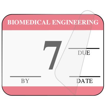 Biomedical Self-Laminating Inspection Labels with Due Date
