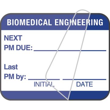 Biomedical Engineering Inspection Label