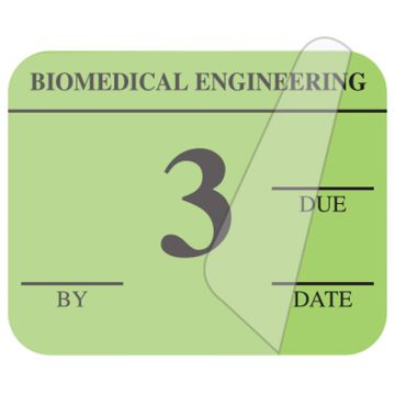 Biomedical Engineering Inspection Label, 1-1/4" x 1"