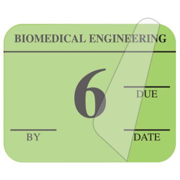 Biomedical Engineering Inspection Label, 1-1/4" x 1"