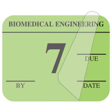 Biomedical Engineering Inspection Label, 1-1/4" x 1"