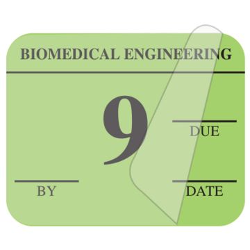 Biomedical Engineering Inspection Label, 1-1/4" x 1"