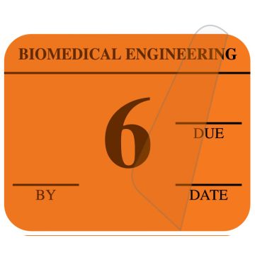 #6 Biomedical Engineering Inspection Label