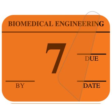 #7 Biomedical Engineering Inspection Label