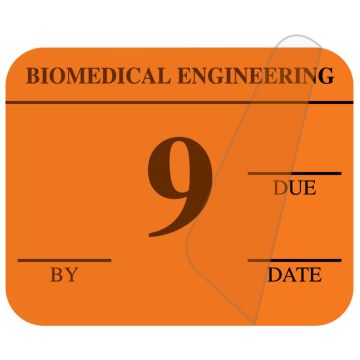 #9 Biomedical Engineering Inspection Label