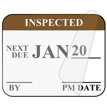 Monthly Self-Laminating Inspection Labels
