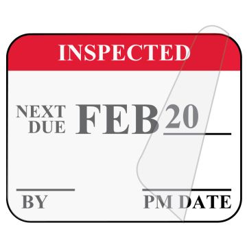 FEB  Inspection Label, 1-1/4" x 1"