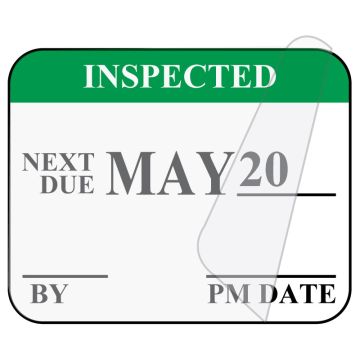 MAY Inspection Label, 1-1/4" x 1"