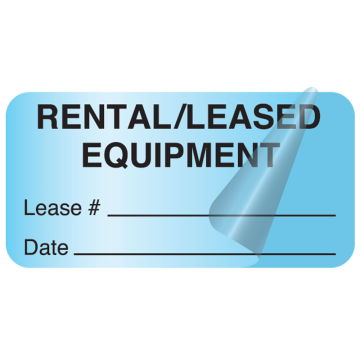 Rental/Leased Equipment Label 2" x 1"