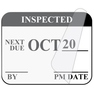 OCT Inspection Label, 1-1/4" x 1"