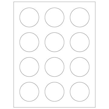 Laser/Inkjet 2" Dia Label
