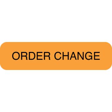 Order Change Label, 2" x 1/2"