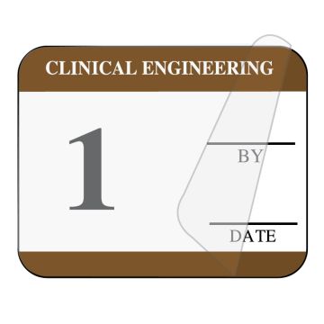 Clinical Engineering Self-Laminating Inspection Labels