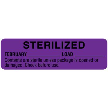 Color-Coded Sterilization Labels