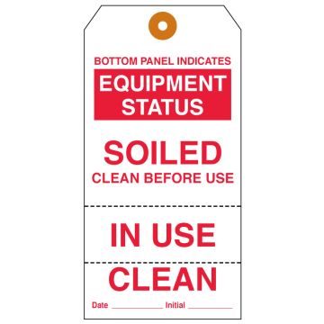 Equipment Clean Status Tag