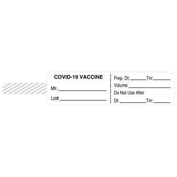 Covid-19 Syringe Flag, 3-7/8" x 3/4"