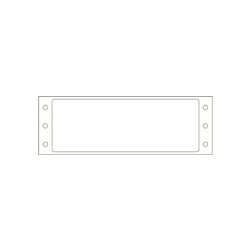 EDP Pinfeed Label, 4" x 1-7/16"