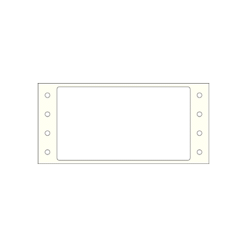 EDP Pinfeed Label, 3-1/2" x 1-15/16"