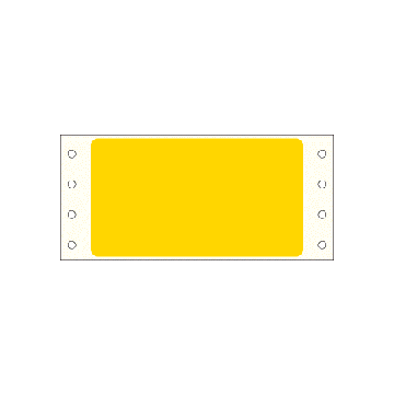 EDP Pinfeed Label, 3-1/2" x 1-7/16"