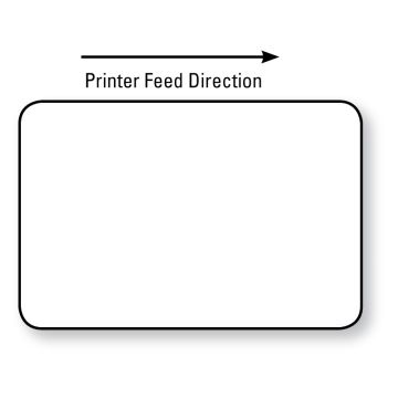 Zebra Compatible Direct Thermal Label, 1" Core, 3" x 2"