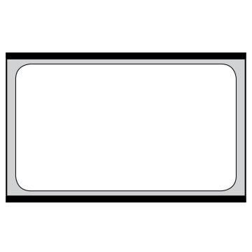 2" x 1" Direct Thermal Printer Label, 3/4" Core, Removable