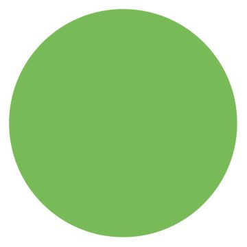 Paper Circle - Light Green, 1" x 1"