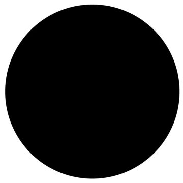 Black Paper Circle 3" Dia