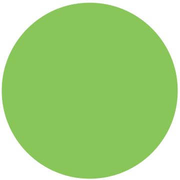Fluorescent Green Paper Circle 3" Dia
