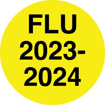 FLU 2023/2024, 1/2" x 1/2"