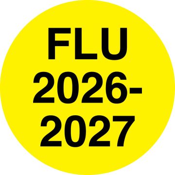 Flu 2026/2027, Laminated,1/2" Dia