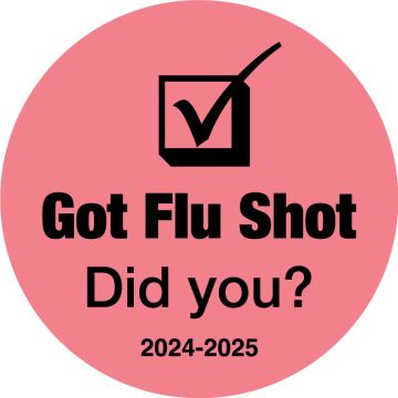 2024/2025 Got Flu Shot Did You?, 3/4" x 3/4"