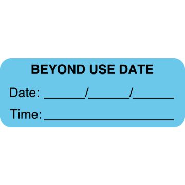 Beyond Use (BUD) Date Label, 2" x 3/4"