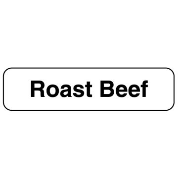 Roast Beef, Food Identification Labels, 1-1/4" x 5/16"