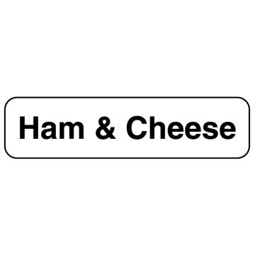 Ham & Cheese, Food Identification Labels, 1-1/4" x 5/16"